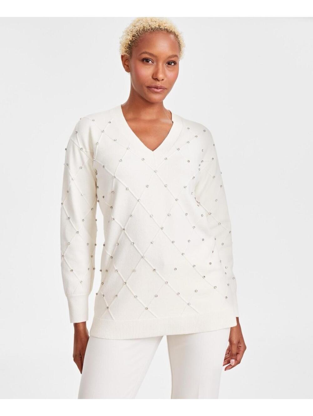 $119 Anna Klein Woman’s Long Sleeve Sweater Size XL